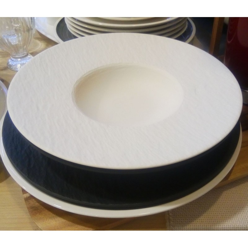 Villeroy /& Boch Flow Piatto da Pasta Porcellana Premium 30 cm Bianco