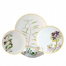 Bernardaud Jardin Indien Dinnerware Set 30 Pcs Limoges Porcelain