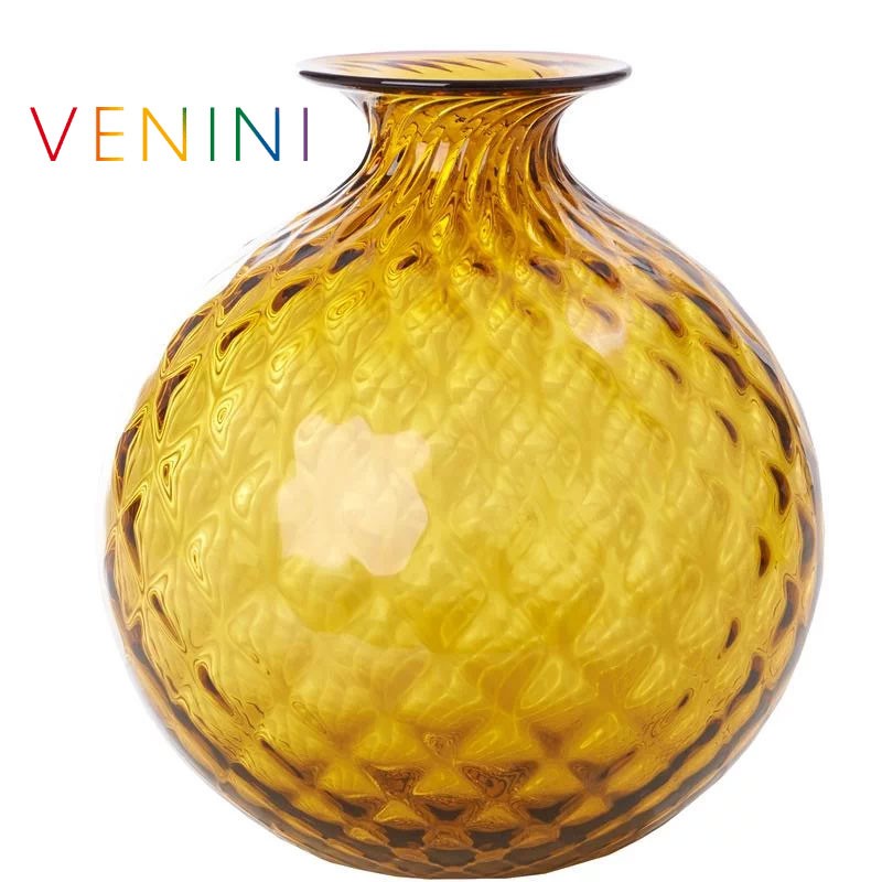 Venini Monofiori Balloton Vase Large Tea Red Thread H 20 5 Cm